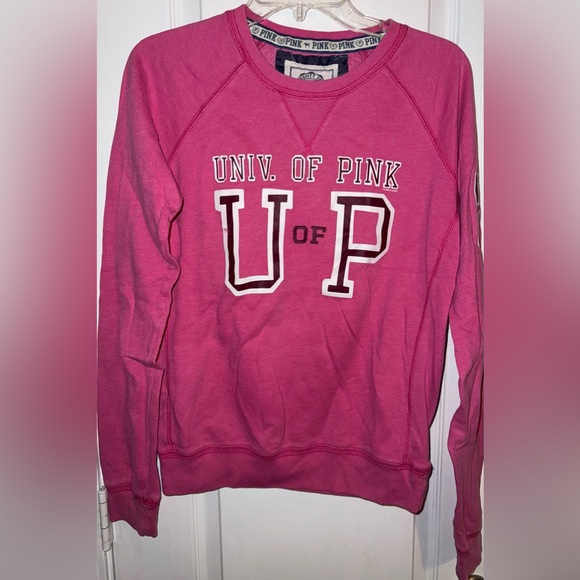 PINK Victoria's Secret Tops - VTG Y2K Victorias Secret Used “U of Pink” Sweatshirt